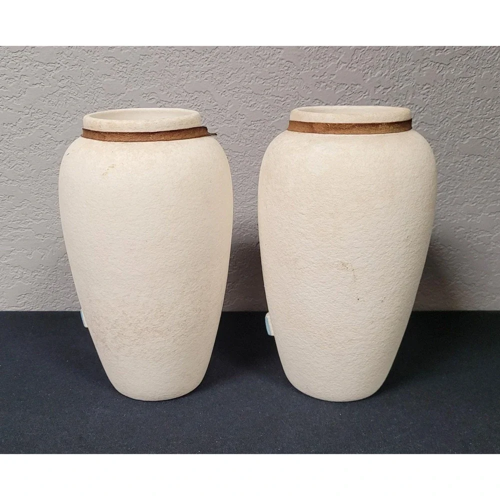 Vintage Southwestern-style Ceramic Vases Contemporary Decorative Art Read As Is